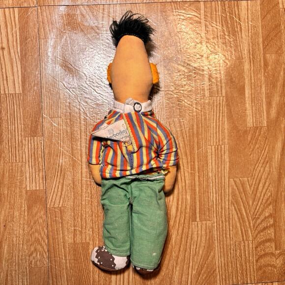 Vintage 1970s Knickerbocker Ernie Sesame Street Plush Doll - Picture 3 of 4